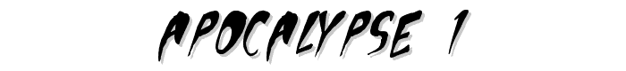 Apocalypse 1 font
